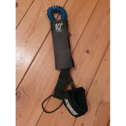 Jobe SUP Leash Coiled 10ft - Blue 2 Jobe SUP Leash Coiled 10ft - Blue - Image 2
